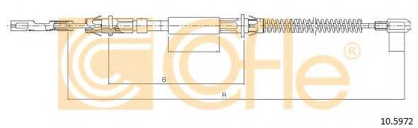 COFLE 105972 Трос, стоянкова гальмівна система