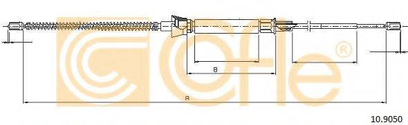 COFLE 109050 Трос, стоянкова гальмівна система