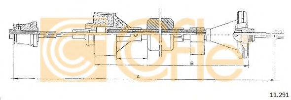 COFLE 11291 Трос, управління зчепленням