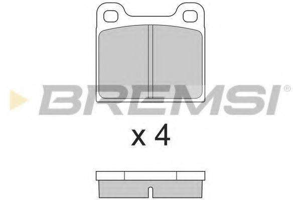 BREMSI BP2009 Комплект гальмівних колодок, дискове гальмо