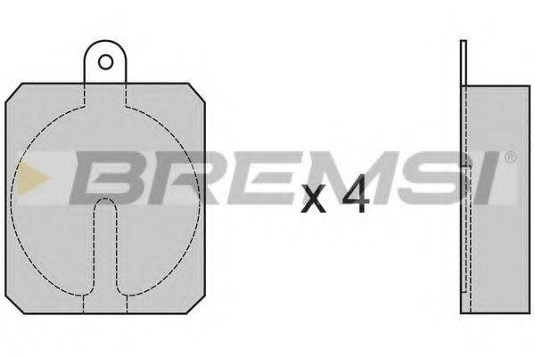 BREMSI 20005 Комплект гальмівних колодок, дискове гальмо