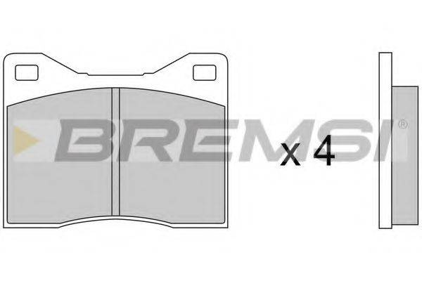 BREMSI 20092 Комплект гальмівних колодок, дискове гальмо