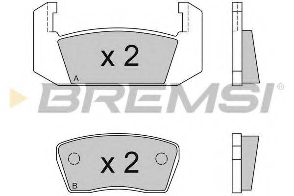 BREMSI 20132 Комплект гальмівних колодок, дискове гальмо