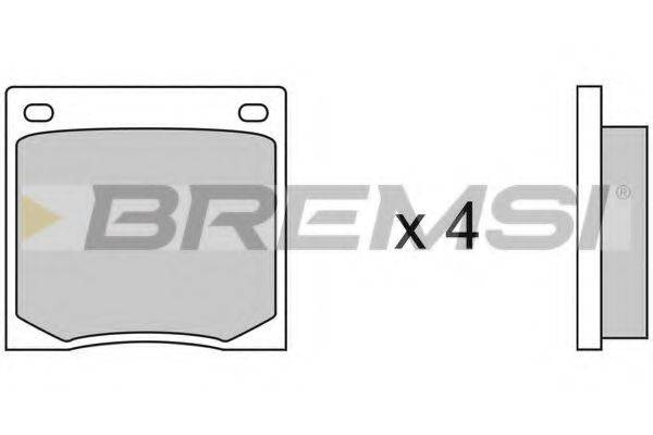 BREMSI 20850 Комплект гальмівних колодок, дискове гальмо