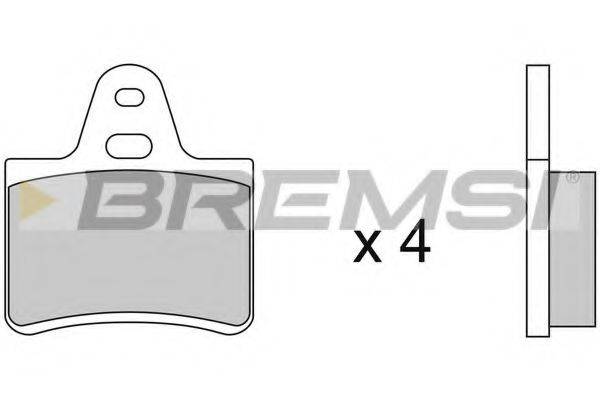 BREMSI 20297 Комплект гальмівних колодок, дискове гальмо