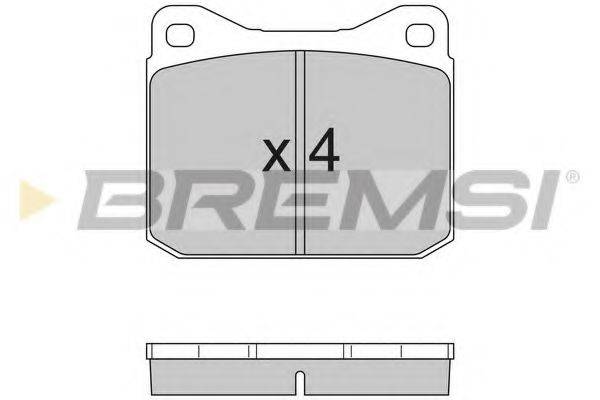 BREMSI 20280 Комплект гальмівних колодок, дискове гальмо