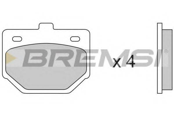 BREMSI 20560 Комплект гальмівних колодок, дискове гальмо