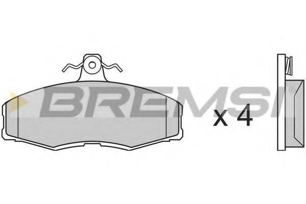 BREMSI BP2208 Комплект гальмівних колодок, дискове гальмо