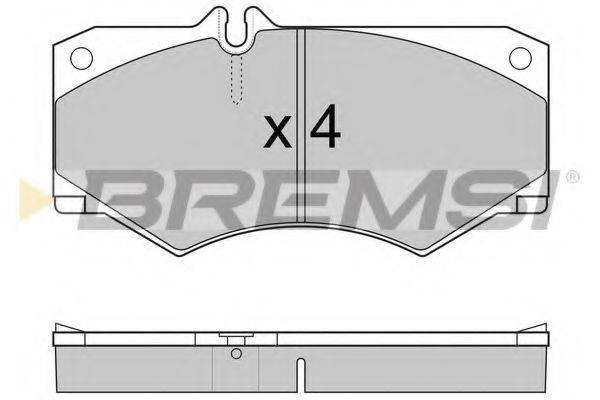 BREMSI 20784 Комплект гальмівних колодок, дискове гальмо
