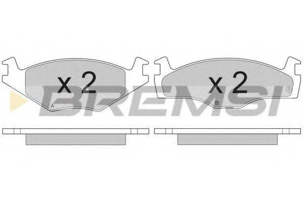 BREMSI 20887 Комплект гальмівних колодок, дискове гальмо