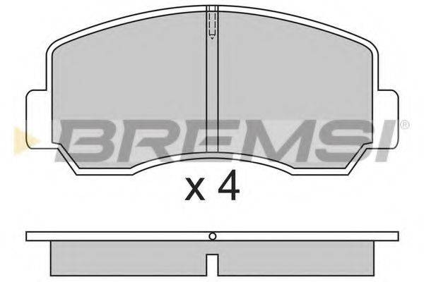 BREMSI 21109 Комплект гальмівних колодок, дискове гальмо