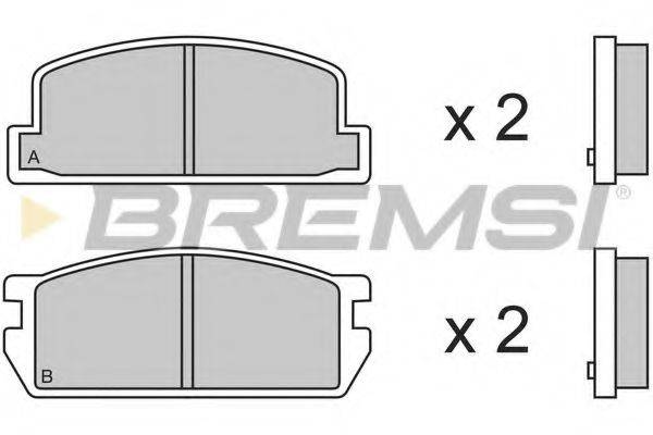 BREMSI 21420 Комплект гальмівних колодок, дискове гальмо