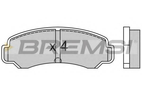 BREMSI 21046 Комплект гальмівних колодок, дискове гальмо
