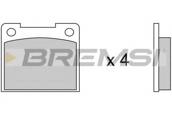 BREMSI 20192 Комплект гальмівних колодок, дискове гальмо