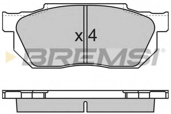 BREMSI 21678 Комплект гальмівних колодок, дискове гальмо
