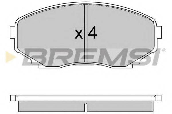 BREMSI 23515 Комплект гальмівних колодок, дискове гальмо