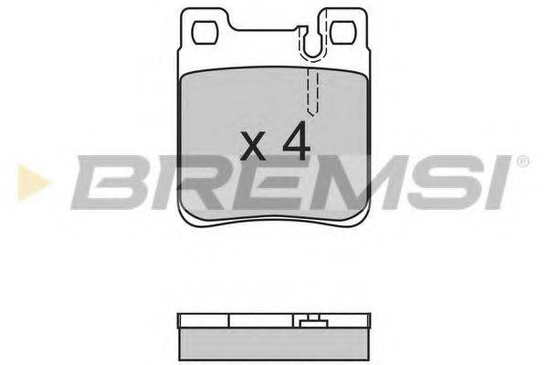 BREMSI 21305 Комплект гальмівних колодок, дискове гальмо