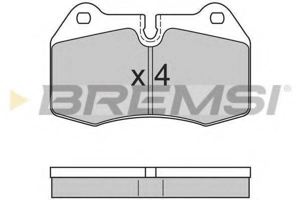 BREMSI 21471 Комплект гальмівних колодок, дискове гальмо