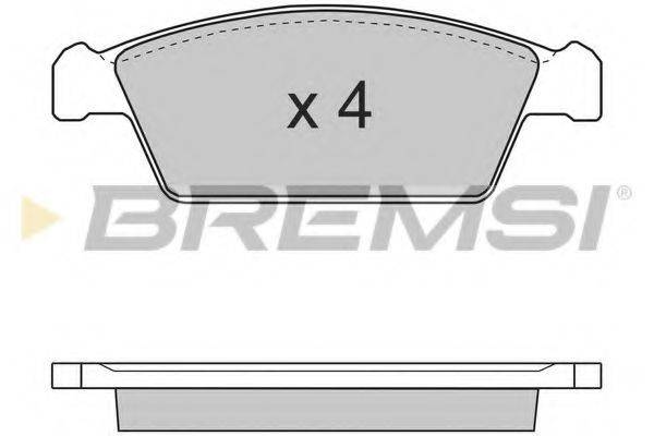 BREMSI 23061 Комплект гальмівних колодок, дискове гальмо