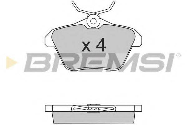 BREMSI 21606 Комплект гальмівних колодок, дискове гальмо