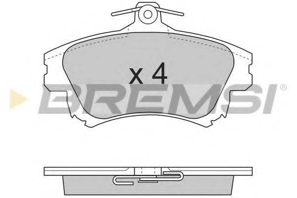 BREMSI 21982 Комплект гальмівних колодок, дискове гальмо
