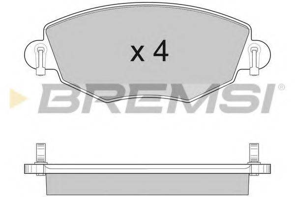 BREMSI 23321 Комплект гальмівних колодок, дискове гальмо