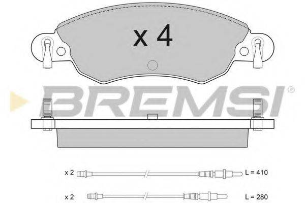 BREMSI 23275 Комплект гальмівних колодок, дискове гальмо