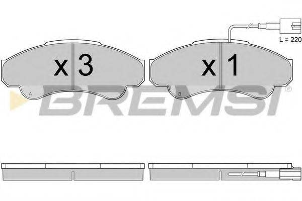 BREMSI 23919 Комплект гальмівних колодок, дискове гальмо