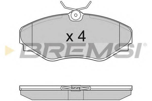 BREMSI 23098 Комплект гальмівних колодок, дискове гальмо