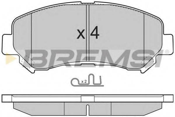 BREMSI 24632 Комплект гальмівних колодок, дискове гальмо