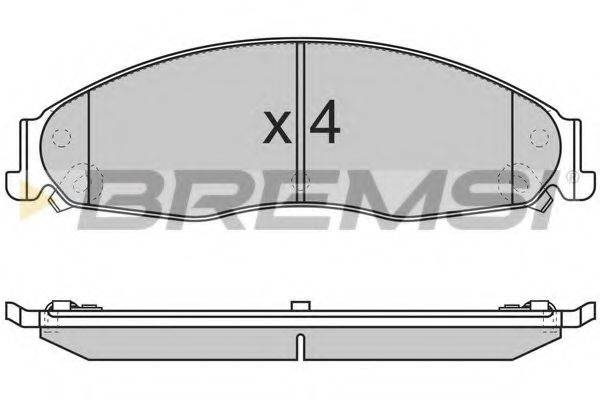 BREMSI 24303 Комплект гальмівних колодок, дискове гальмо