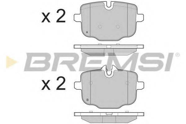 BREMSI BP3450 Комплект гальмівних колодок, дискове гальмо