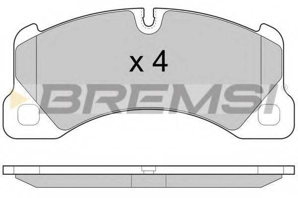 BREMSI 24553 Комплект гальмівних колодок, дискове гальмо