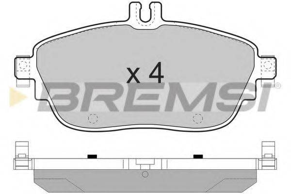 BREMSI 24869 Комплект гальмівних колодок, дискове гальмо
