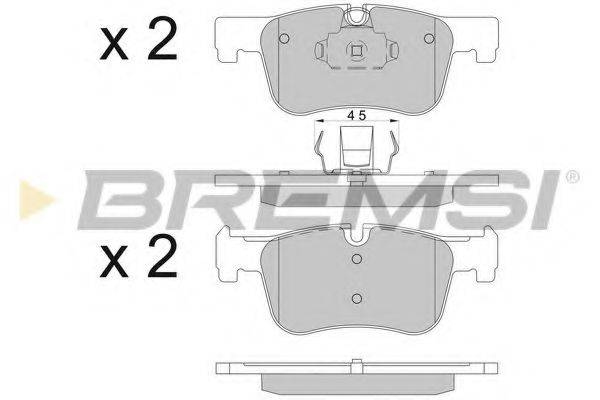 BREMSI 25506 Комплект гальмівних колодок, дискове гальмо
