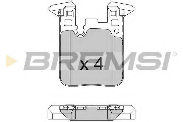 BREMSI BP3521 Комплект гальмівних колодок, дискове гальмо