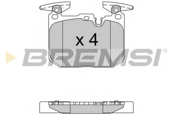 BREMSI BP3522 Комплект гальмівних колодок, дискове гальмо