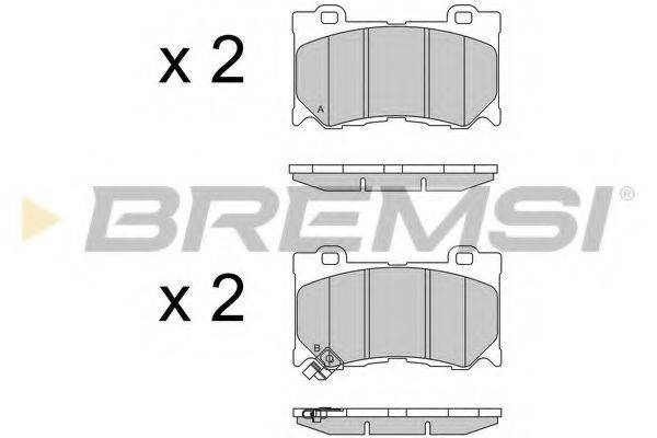 BREMSI 24920 Комплект гальмівних колодок, дискове гальмо