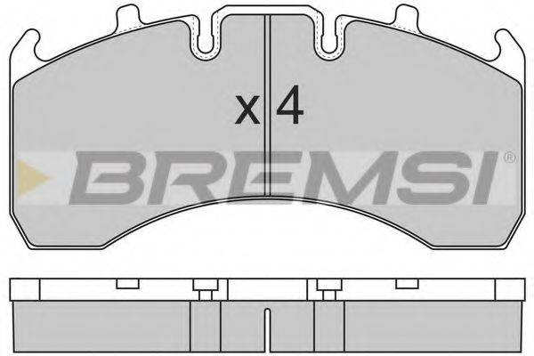 BREMSI 29177 Комплект гальмівних колодок, дискове гальмо