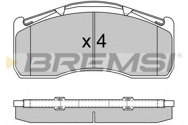 BREMSI 29151 Комплект гальмівних колодок, дискове гальмо