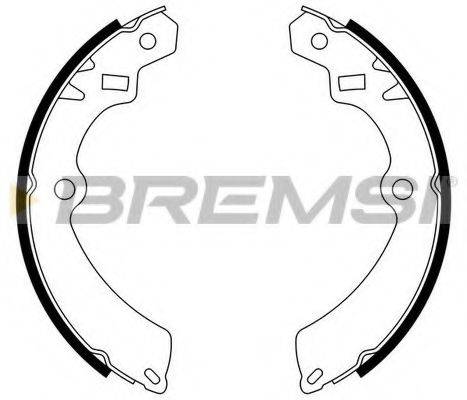 BREMSI 1394 Комплект гальмівних колодок