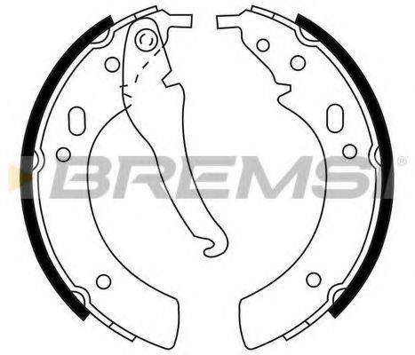 BREMSI GF0074 Комплект гальмівних колодок