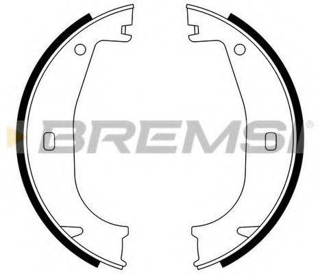 BREMSI 1411 Комплект гальмівних колодок, стоянкова гальмівна система