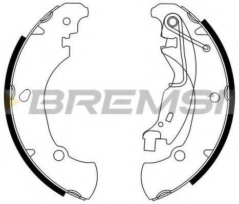 BREMSI GF0152 Комплект гальмівних колодок