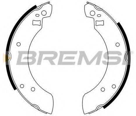 BREMSI 1069 Комплект гальмівних колодок