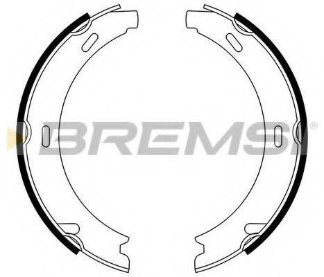 BREMSI 1325 Комплект гальмівних колодок, стоянкова гальмівна система