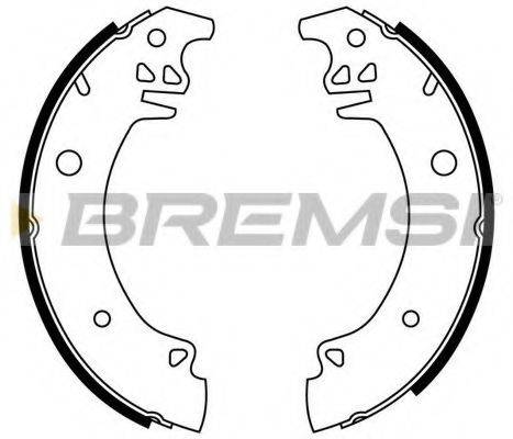 BREMSI GF0376 Комплект гальмівних колодок