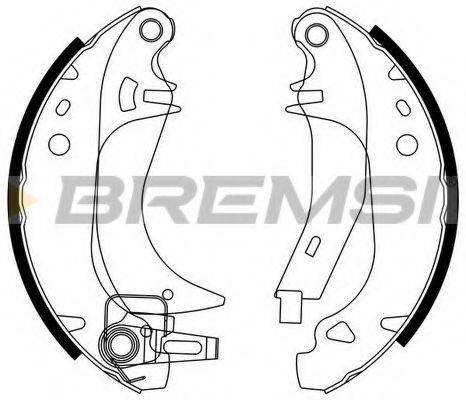 BREMSI GF03823 Комплект гальмівних колодок