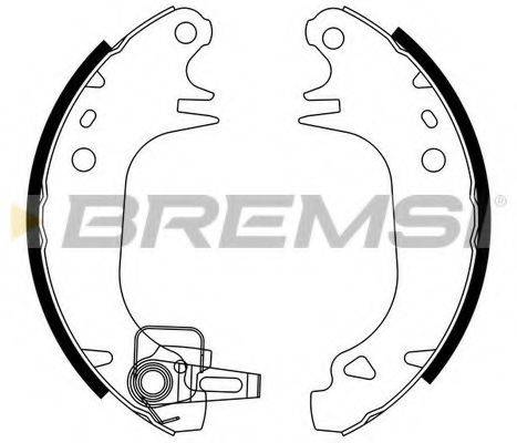 BREMSI GF0416 Комплект гальмівних колодок