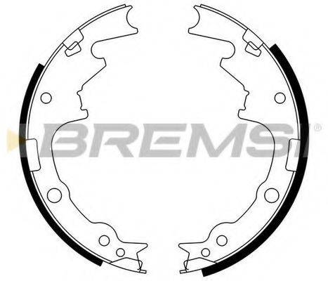 BREMSI GF0420 Комплект гальмівних колодок